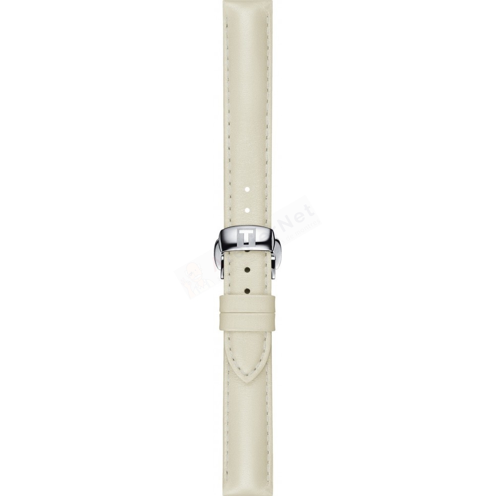 Bracelet cuir blanc Tissot - T MY LADY QUARTZ / T600046064-Bracelet de montre-AtelierNet