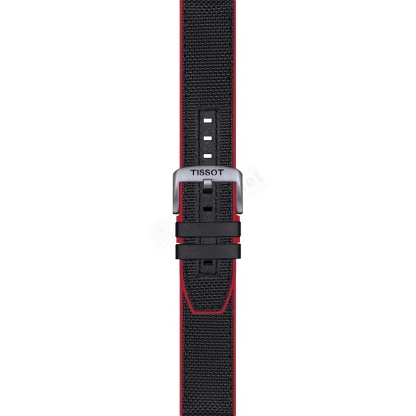 Bracelet textile red Tissot - SUPERSPORT CHRO QUA / T604046369-Bracelets de montres-AtelierNet