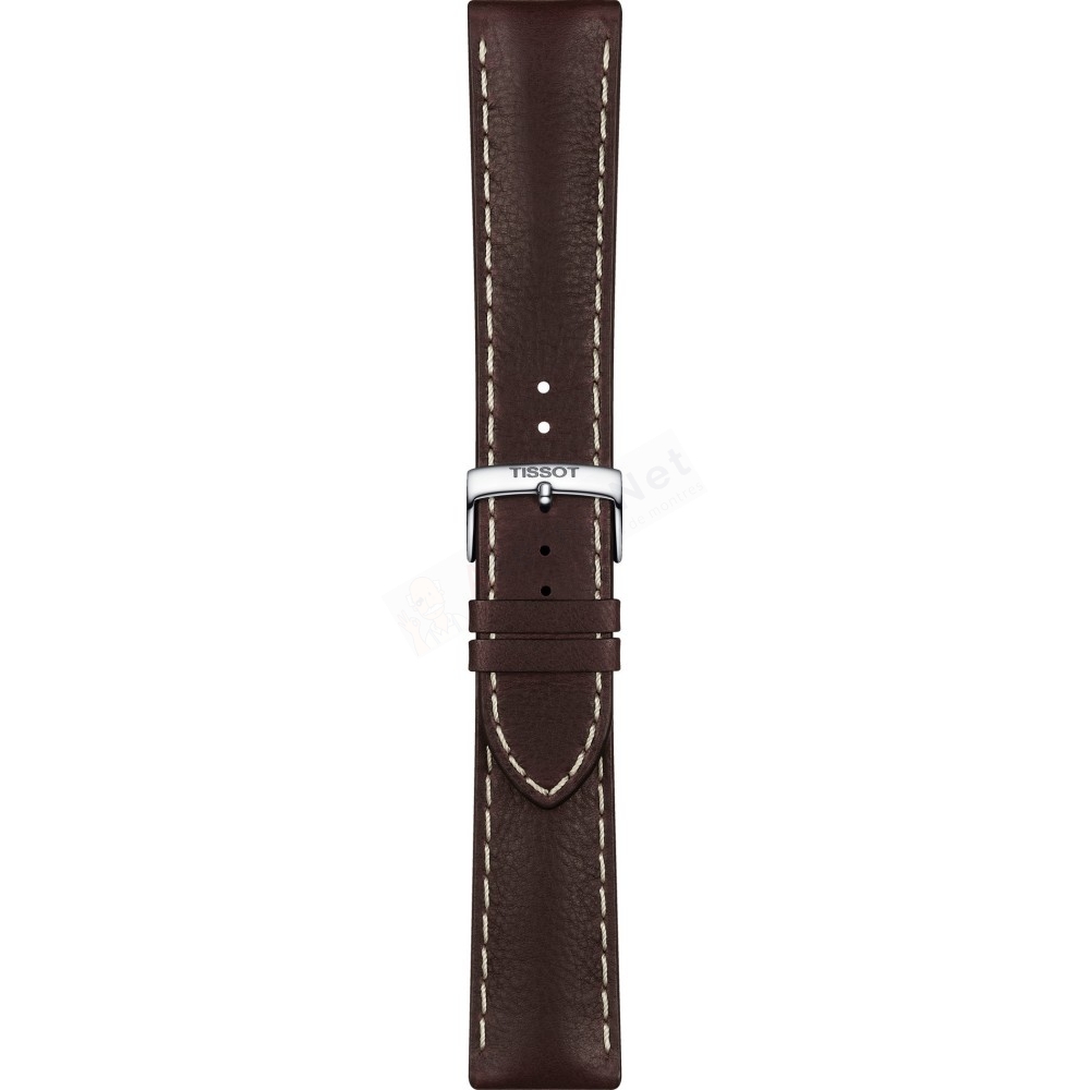 Bracelet leather brown Tissot - PR 100 CHRONO CLASSIC / T600046091-Bracelets de montres-AtelierNet