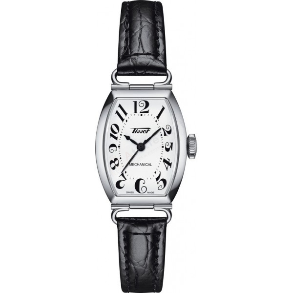 Bracelet cuir noir Tissot - PORTO / T600046128-Bracelet de montre-AtelierNet