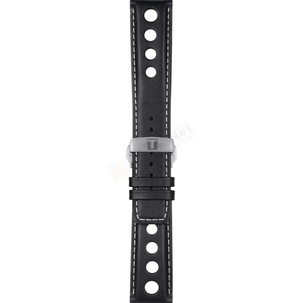 Bracelet leather black Tissot - HERITAGE 1973NAV.CHR / T600045135-bracelet montre cuir homme-AtelierNet