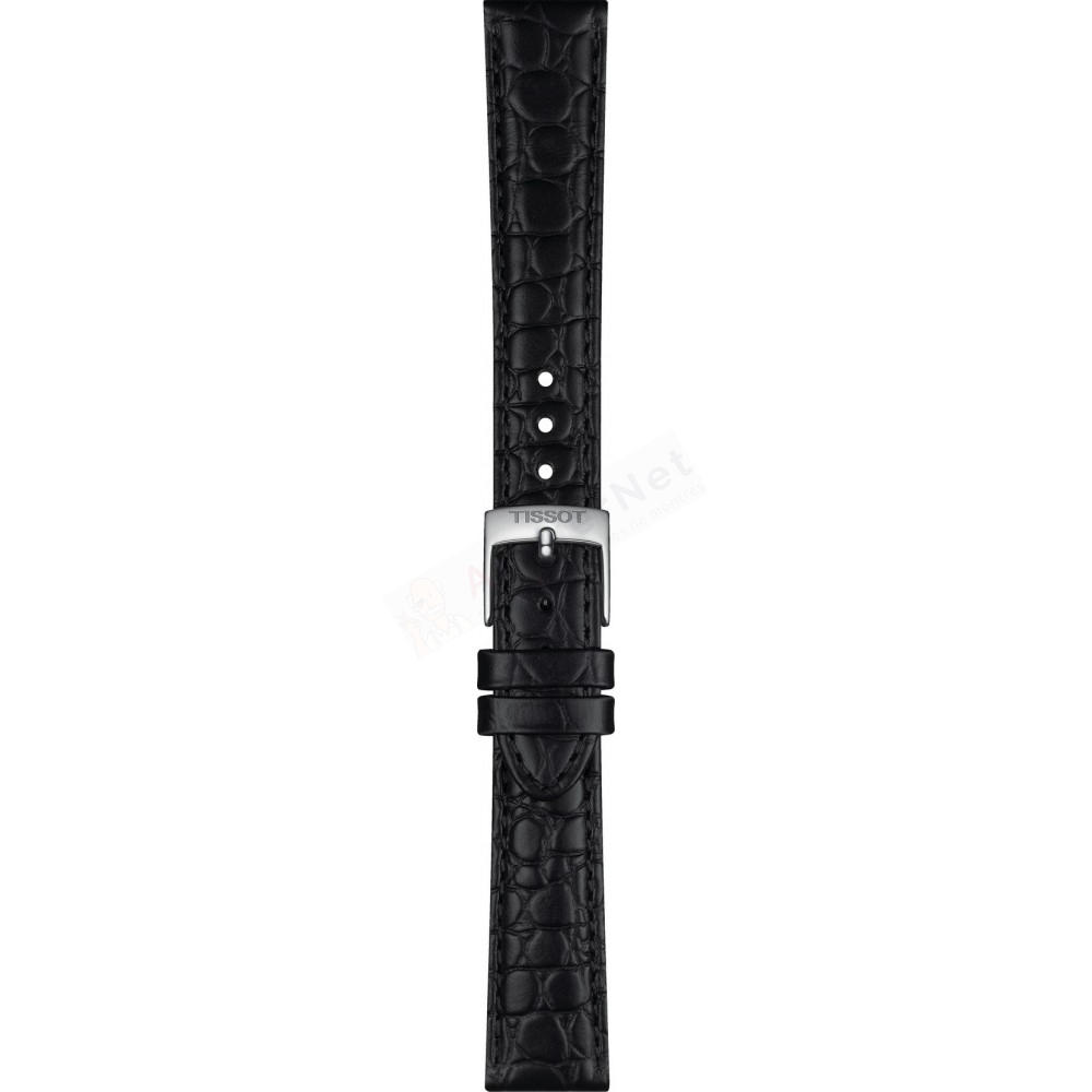 Bracelet cuir noir Tissot - EVERYTIME DESIRE / T600049223-Bracelet de montre-AtelierNet