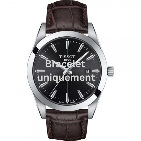 Bracelet leather brown Tissot - GENTLEMAN QUARTZ / T610045398-Bracelets de montres-AtelierNet