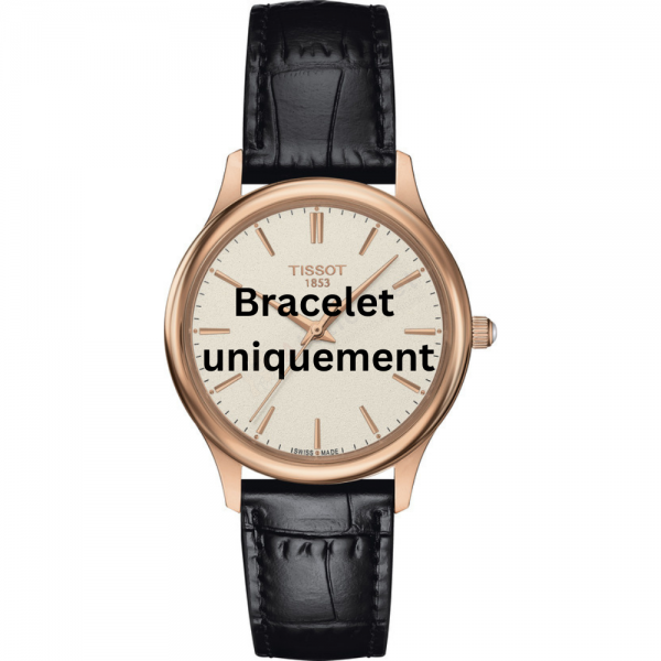 Bracelet leather black Tissot - EXCELLENCE / T600042316-Bracelets de montres-AtelierNet