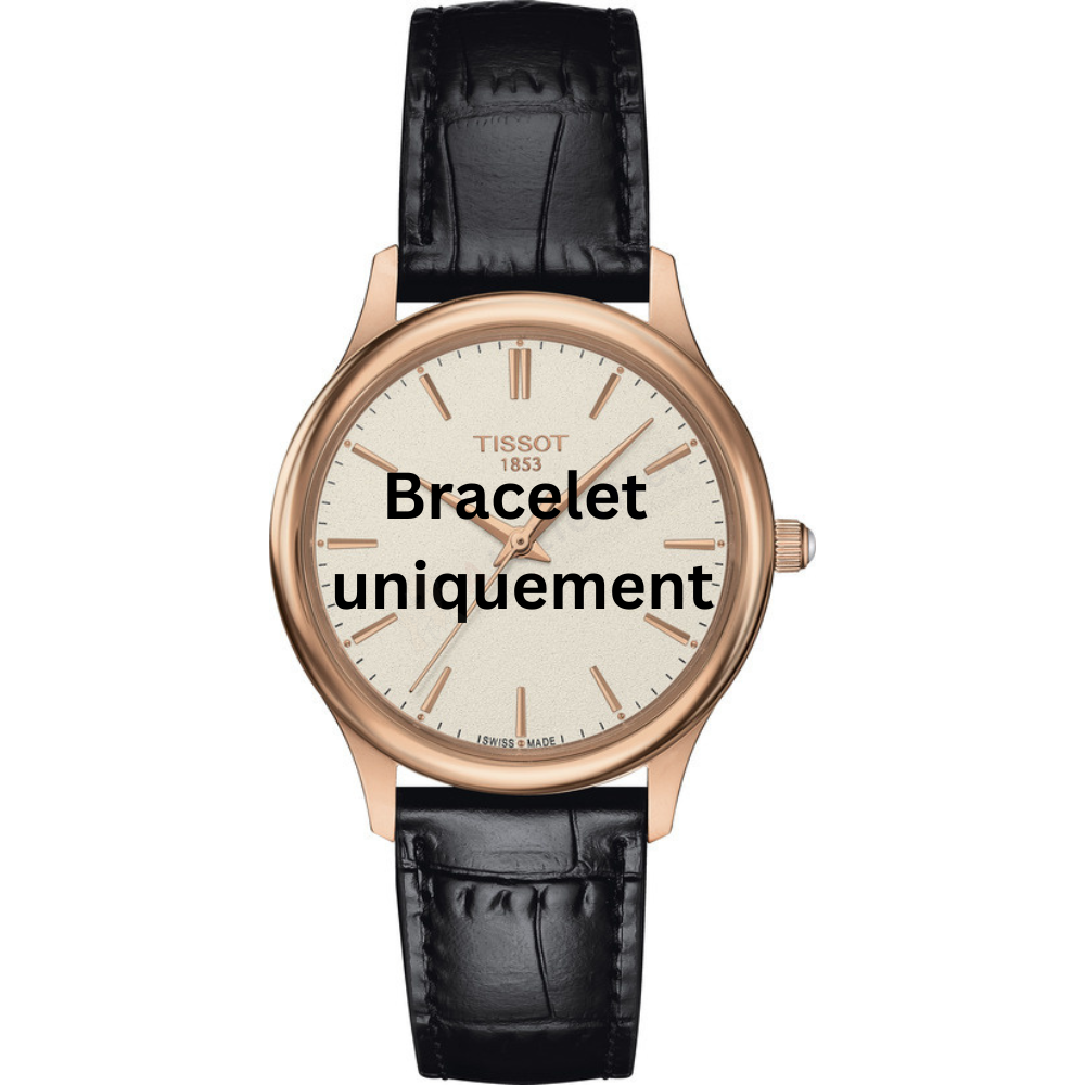 Bracelet leather black Tissot - EXCELLENCE / T600042316-Bracelets de montres-AtelierNet