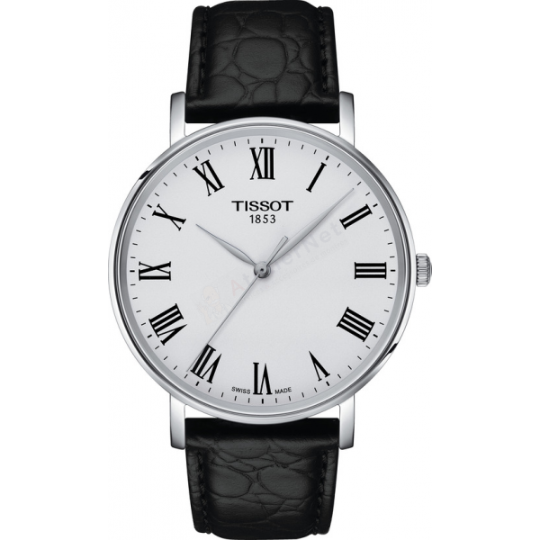 Bracelet leather black Tissot - EVERYTIME DESIRE / T600049221-Bracelets de montres-AtelierNet