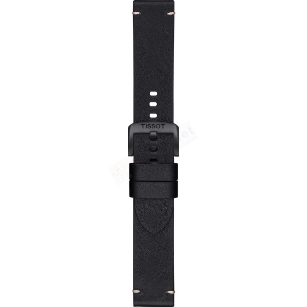 Bracelet leather black Tissot - TISSOT CHRONO XL / T600045723-Bracelets Cuir-AtelierNet