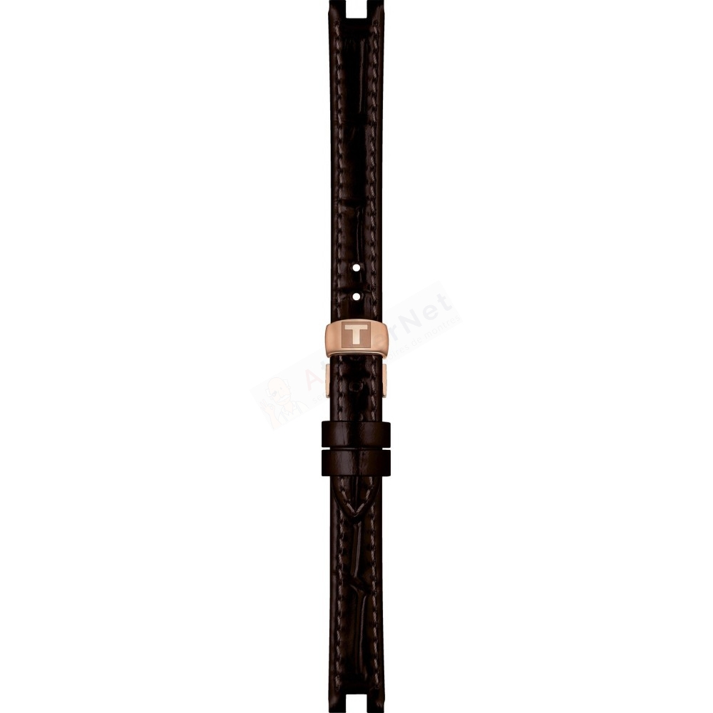 Bracelet leather brown Tissot - BELLISSIMA / T600045243-Bracelets de montres-AtelierNet