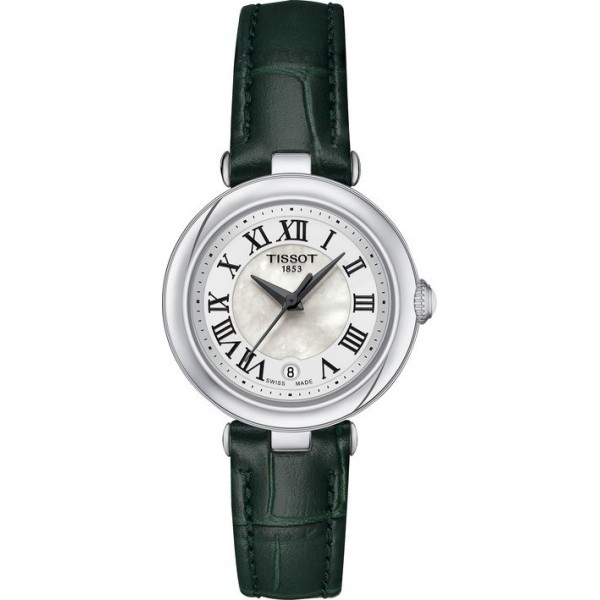 Bracelet cuir vert Tissot - BELLISSIMA / T600049238-Bracelet Montre Cuir-AtelierNet