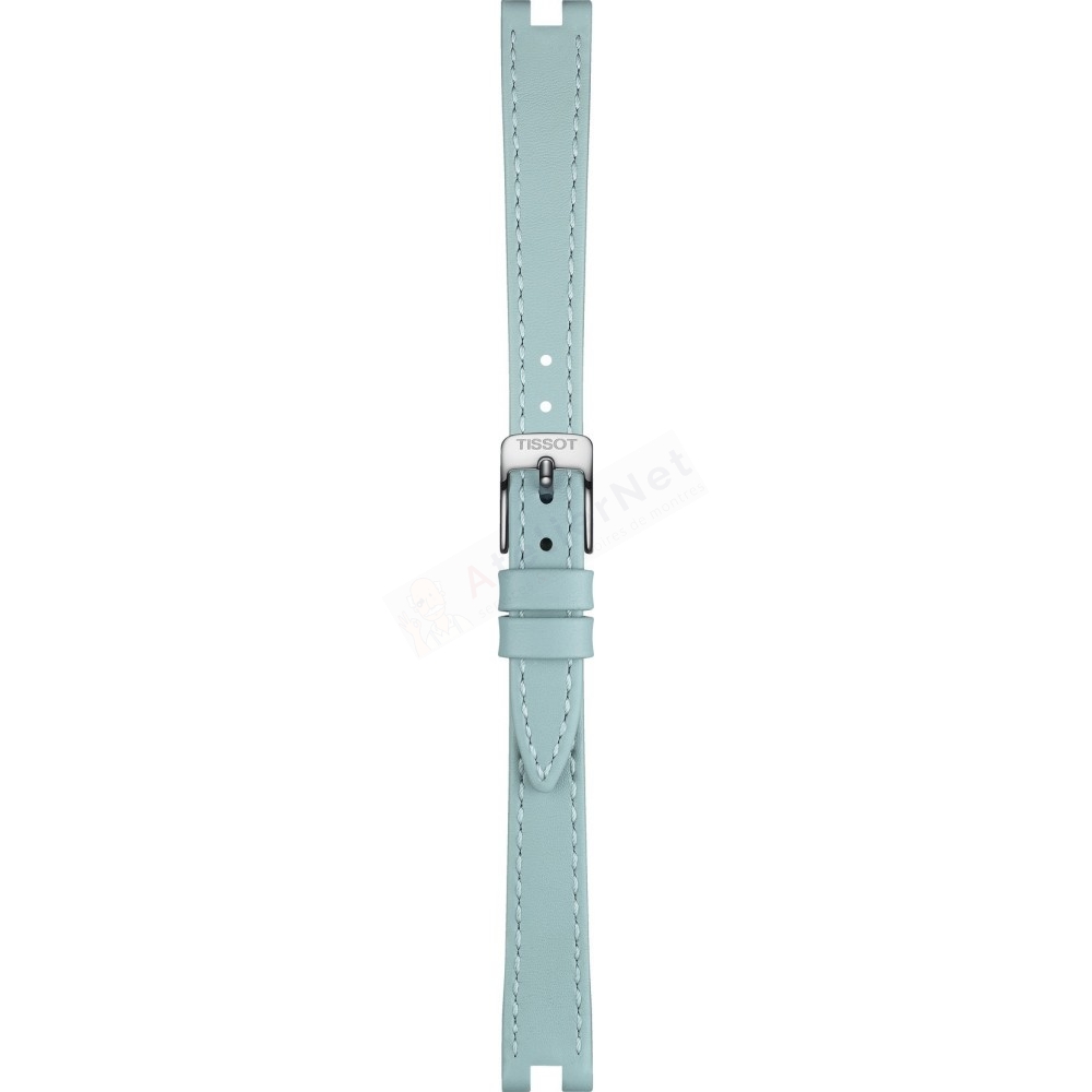 Bracelet cuir bleu pastel Tissot - BELLISSIMA / T600048442-Bracelet Montre Cuir-AtelierNet