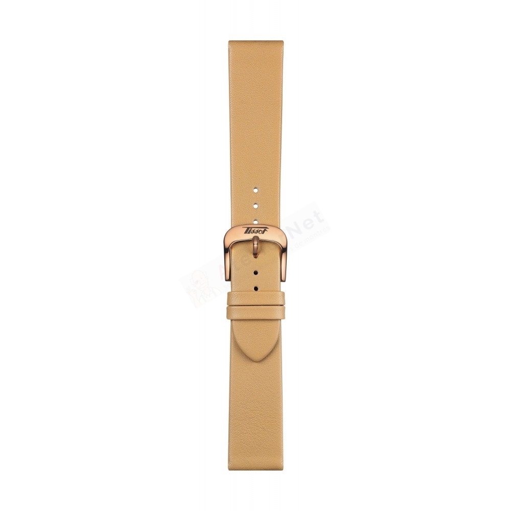 Bracelet leather champagne Tissot - VISO DATE / T600042752-Bracelets de montres-AtelierNet