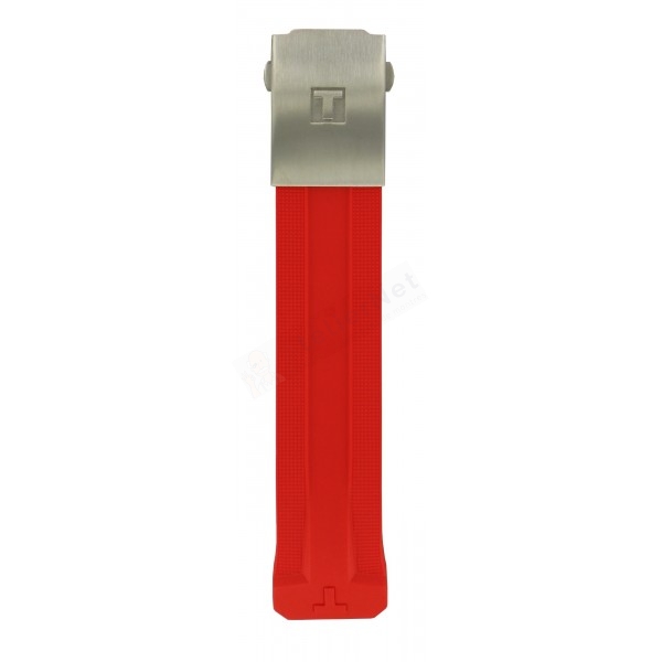 Bracelet silicone red Tissot - T-TOUCH SOLAR / T603036455-Bracelets de montres-AtelierNet