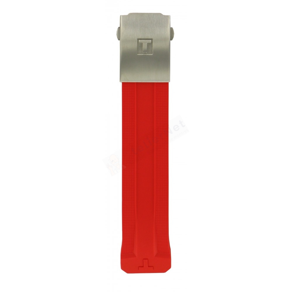 Bracelet caoutchouc rouge Tissot - T-TOUCH SOLAR / T603036455-Bracelet de montre-AtelierNet