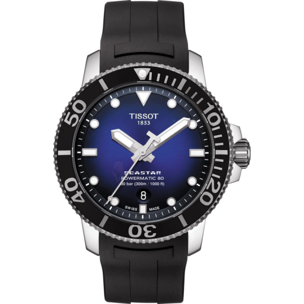 Bracelet caoutchouc noir Tissot - SEASTAR / T603042424-Bracelet de montre-AtelierNet