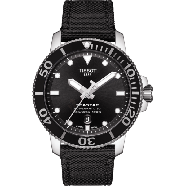 Bracelet synthetic black Tissot - SEASTAR / T604043157-Bracelets de montres-AtelierNet