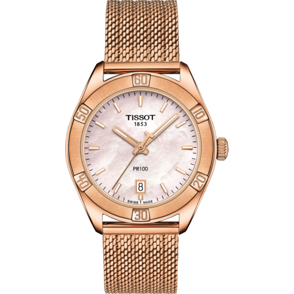 Bracelet metal pink Tissot - PR 100 CLASSIC / T605044364-Bracelets de montres-AtelierNet