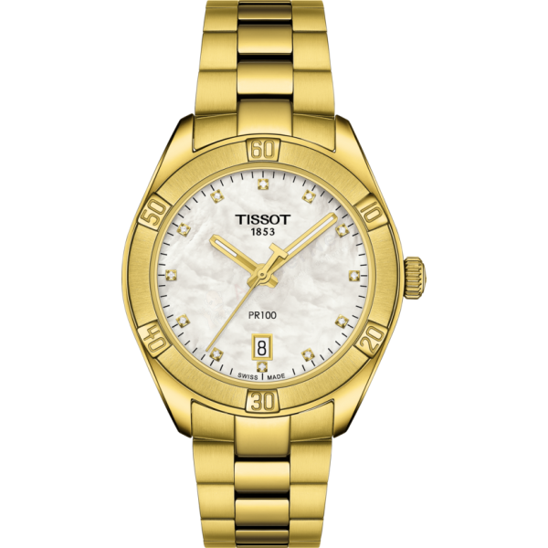 Bracelet metal gold Tissot - PR 100 CLASSIC / T605044670-Bracelets de montres-AtelierNet