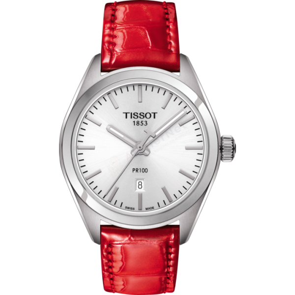 Bracelet leather red Tissot - PR 100 CLASSIC / T600044025-Bracelets de montres-AtelierNet