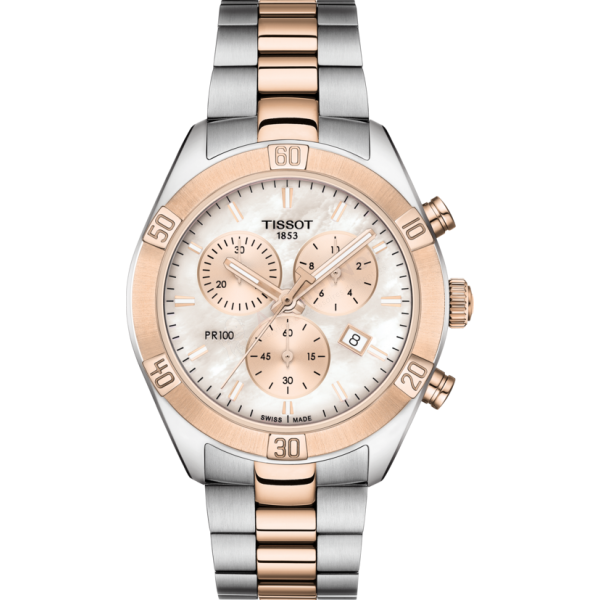 Bracelet métal bicolore Tissot - PR 100 CLASSIC / T605043793-Bracelet de montre-AtelierNet