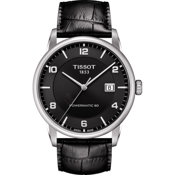 Bracelet cuir noir Tissot - LUXURY / T600033625-Bracelet Montre Cuir-AtelierNet