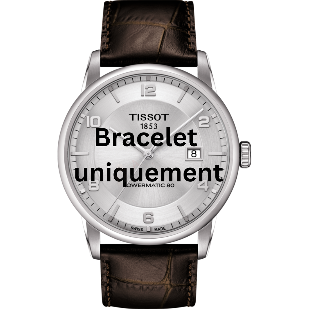 Bracelet cuir brun Tissot - LUXURY / T600033626-Bracelet Montre Cuir-AtelierNet