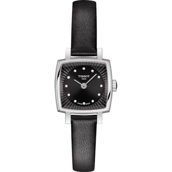 Bracelet leather black Tissot - TISSOT LOVELY / T600043159-Bracelets de montres-AtelierNet