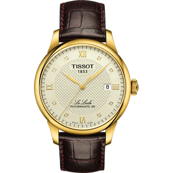 Bracelet leather brown Tissot - LE LOCLE / T610014578-Bracelets de montres-AtelierNet