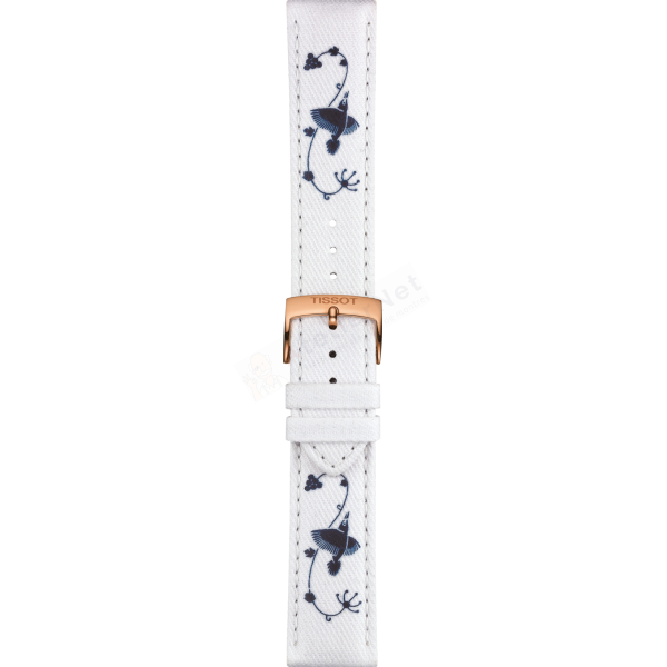 Bracelet tissu blanc Tissot - EVERYTIME DESIRE / T604044063-Bracelet de montre-AtelierNet