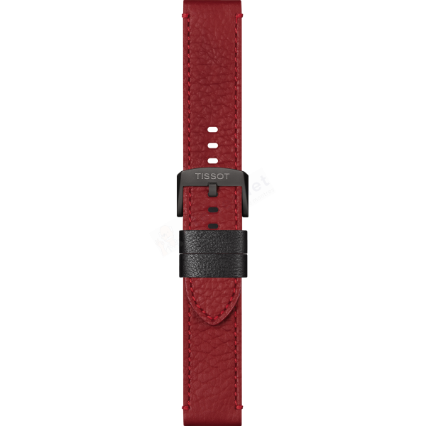 Bracelet leather red Tissot - TISSOT CHRONO XL / T600044360-Bracelets de montres-AtelierNet