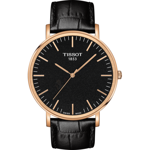 Bracelet cuir noir Tissot - EVERYTIME DESIRE / T600041837-Bracelet de montre-AtelierNet