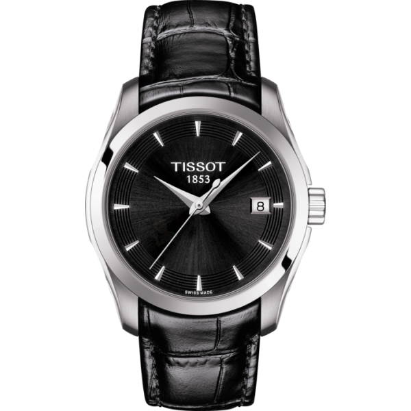 Bracelet leather black Tissot - COUTURIER QUARTZ / T600042652-Bracelets de montres-AtelierNet