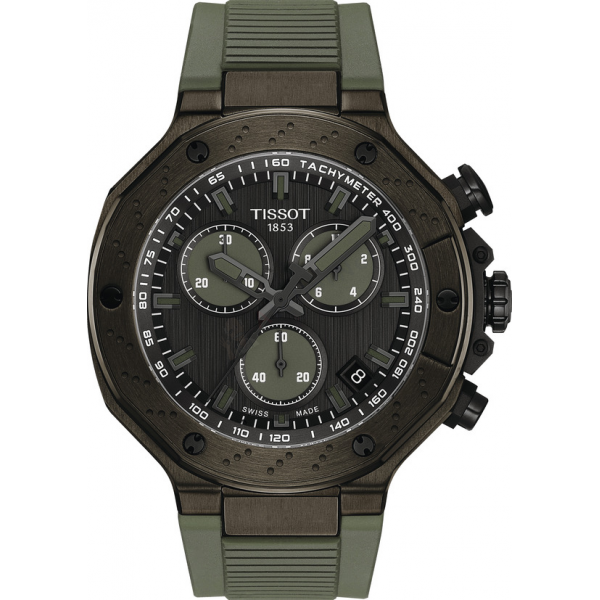 Bracelet caoutchouc vert Tissot - T RACE CHRONO QUARTZ / T603050244-Bracelet de montre-AtelierNet