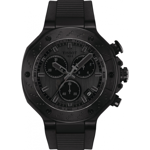 Bracelet silicon black Tissot - T RACE CHRONO QUARTZ / T603048545-Bracelets de montres-AtelierNet