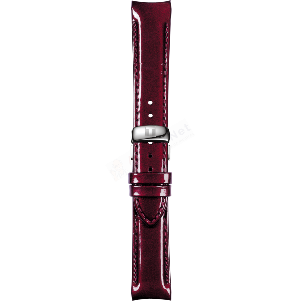 Bracelet leather burgundy Tissot - COUTURIER / T600031400-Bracelets Cuir-AtelierNet