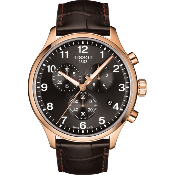 Bracelet leather brown Tissot - TISSOT CHRONO XL / T600041656-Bracelets de montres-AtelierNet