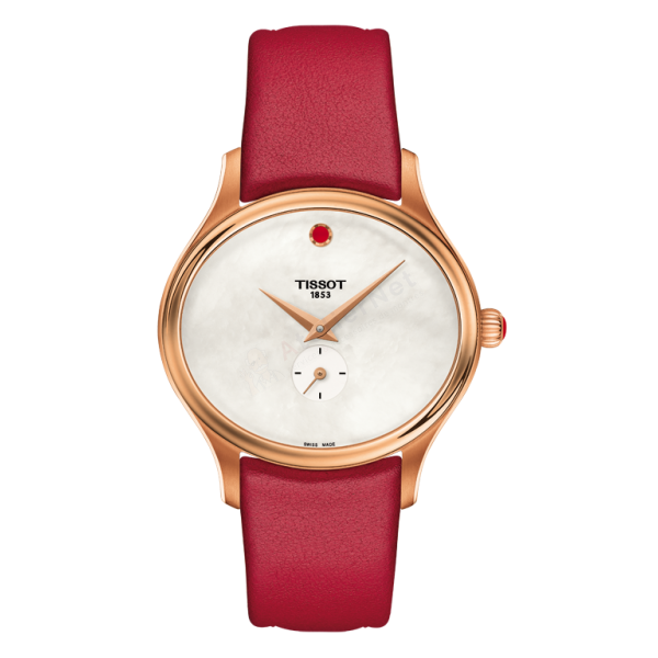 Bracelet cuir rouge Tissot - BELLA ORA / T600040596-Bracelet de montre-AtelierNet