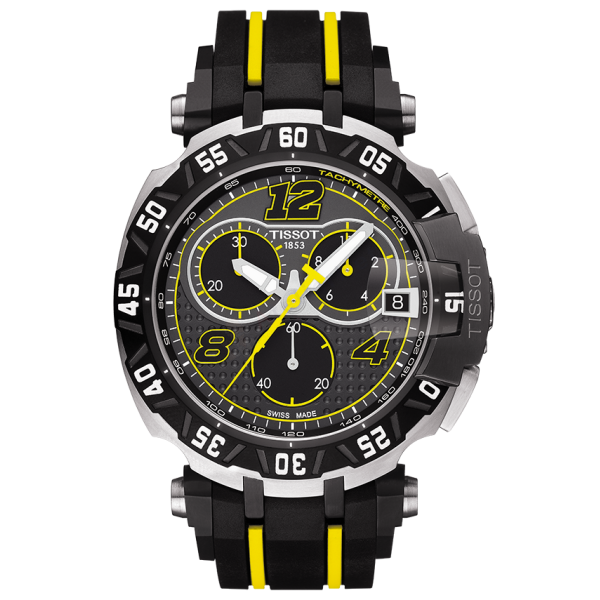 Bracelet caoutchouc noir jaune Tissot - T RACE MOTO GP/ T603036575-Bracelet de montre-AtelierNet