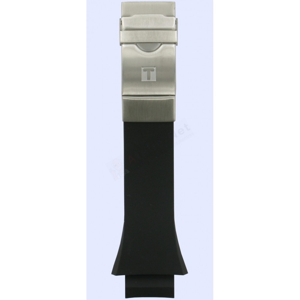 Bracelet caoutchouc noir Tissot - SAILING TOUCH/ T603029888-Bracelet de montre-AtelierNet