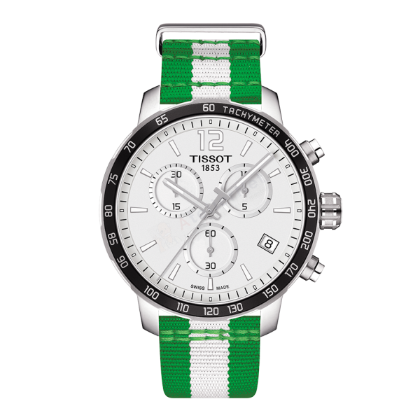 Bracelet synthetic green white Tissot - QUICKSTER CHRONO LG / T604039460-Bracelets de montres-AtelierNet