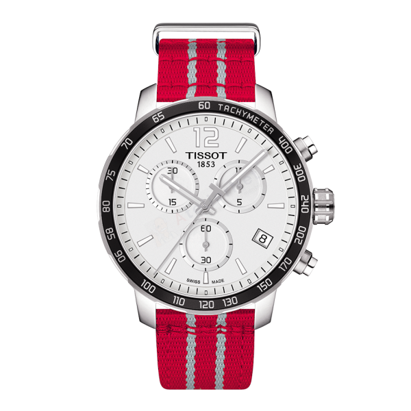 Bracelet synthetic red Tissot - QUICKSTER CHRONO LG / T604038996-Bracelets de montres-AtelierNet