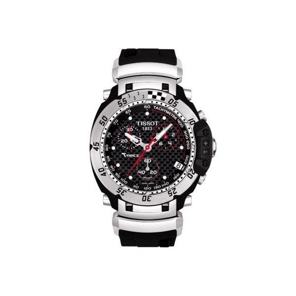 Bracelet caoutchouc noir Tissot - T-RACE CHRONO QUARTZ / T603028142-Bracelet de montre-AtelierNet