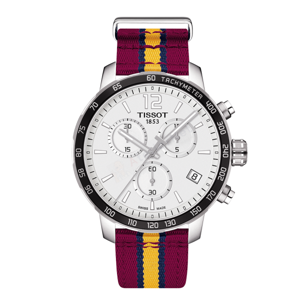 Bracelet synthetic red yellow Tissot - QUICKSTER CHRONO LG / T604039000-Bracelets de montres-AtelierNet