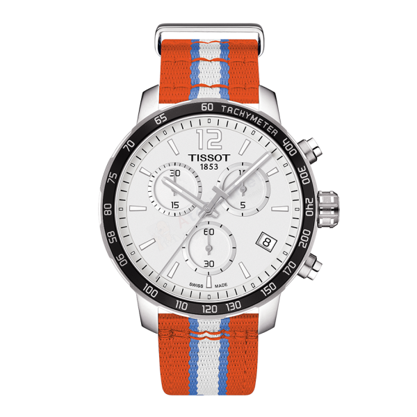 Bracelet synthetic red white Tissot - QUICKSTER CHRONO LG / T604038997-Bracelets de montres-AtelierNet