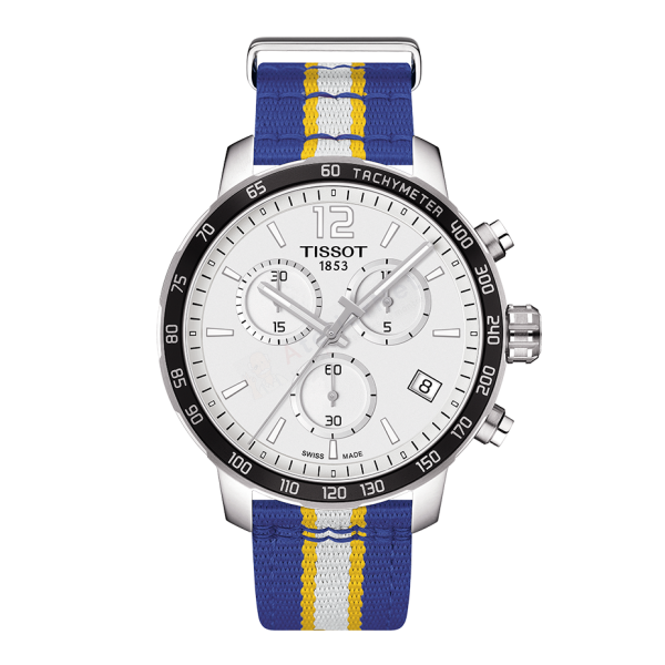 Bracelet synthetic blue white Tissot - QUICKSTER CHRONO LG / T604038998-Bracelets de montres-AtelierNet