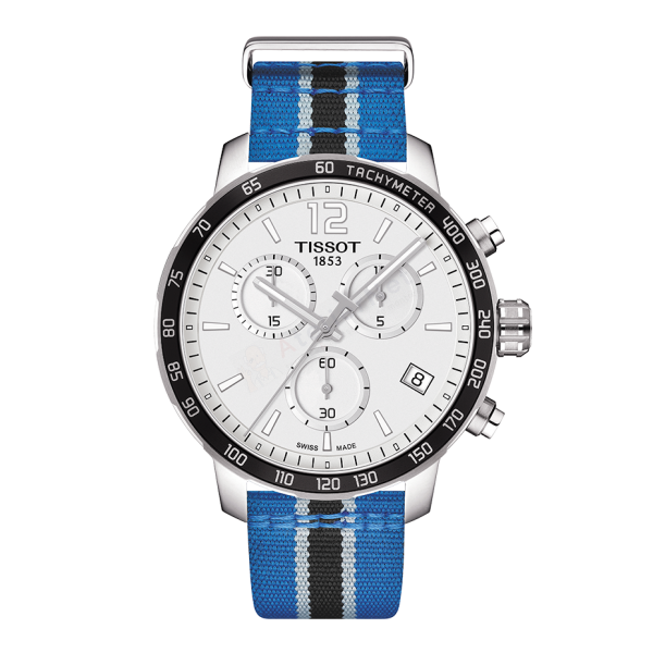 Bracelet synthetic blue black Tissot - QUICKSTER CHRONO LG / T604039514-Bracelets de montres-AtelierNet