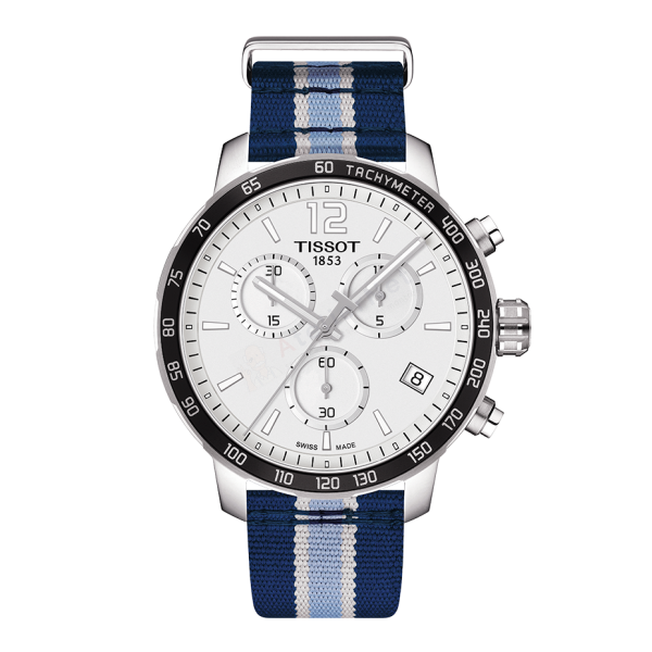 Bracelet synthetic blue navy blue Tissot - QUICKSTER CHRONO LG / T604039463-Bracelets de montres-AtelierNet