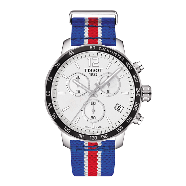 Bracelet synthetic blue red Tissot - QUICKSTER CHRONO LG / T604039461-Bracelets de montres-AtelierNet