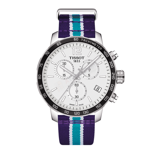 Bracelet synthetic purple blue Tissot - QUICKSTER CHRONO LG / T604039519-Bracelets de montres-AtelierNet