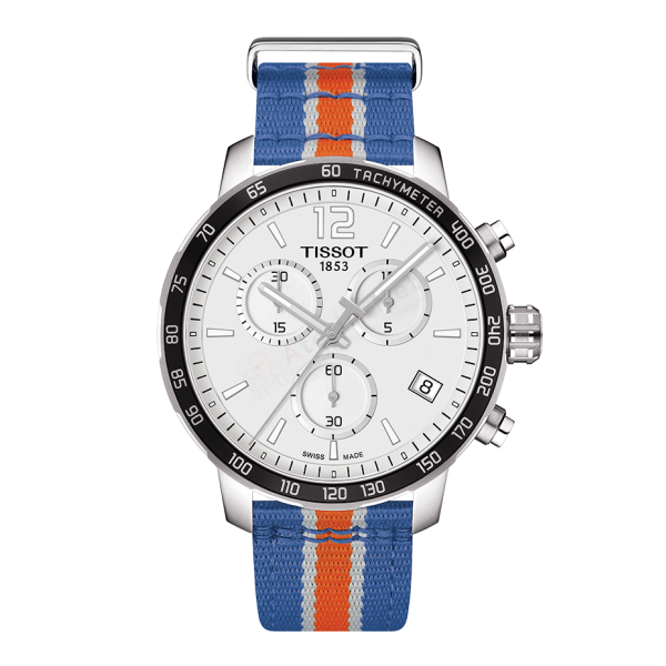 Bracelet synthetic blue orange Tissot - QUICKSTER CHRONO LADY GENT / T604038537-Bracelets de montres-AtelierNet