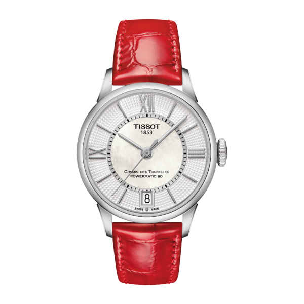 Bracelet cuir rouge Tissot - CHEMIN DES TOURELLES / T600036798-Bracelet de montre-AtelierNet